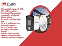 Hikvision 2Mp Exir Bullet Camera 2.8Mm