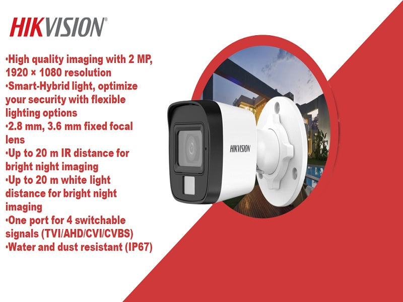 Hikvision 2Mp Exir Bullet Camera 2.8Mm
