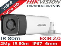 Hikvision 2Mp Bullet 80Mtr 6Mm Lens