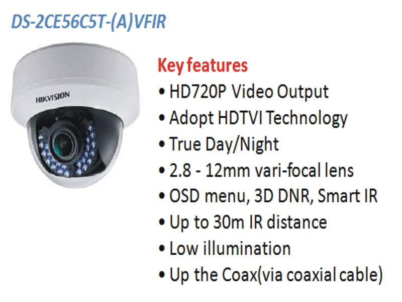 HIKVISION Dome Vf 2.8-12Mm