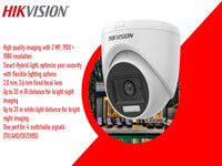 Hikvision 2Mp 3.6Mm Turret Dome Camera