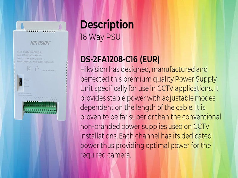 Hikvision 16Ch Indoor Power Supply