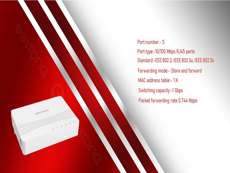 Hikvision 4 Port Ethernet Switch