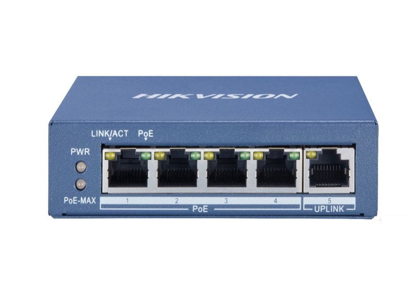Hikvision 4 Port Gigabit Unmanaged Poe
