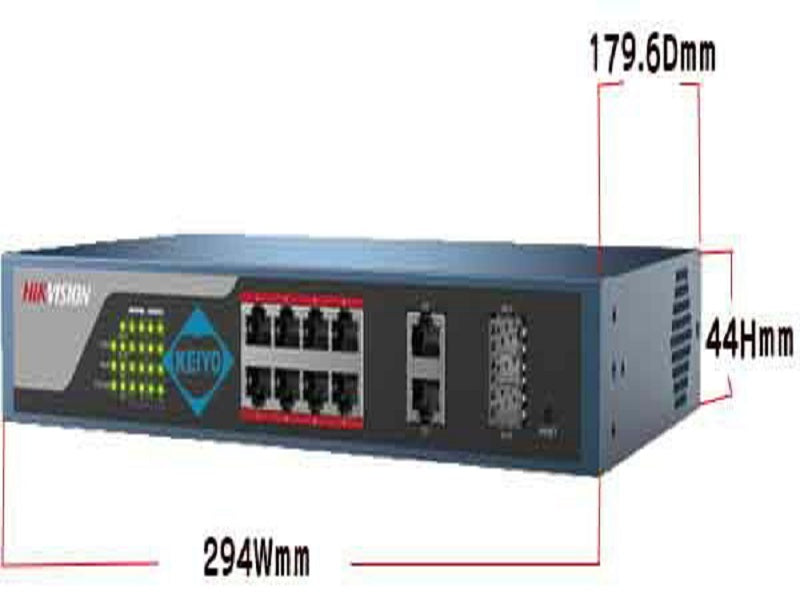 HIKVISION L2 Web Managed 8P 100M Poe