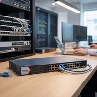 Hikvision 24Port 2Port Gigabi Poe Switch – view 3