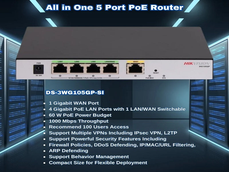 Hikvision 1Gbps Smart Managed Router