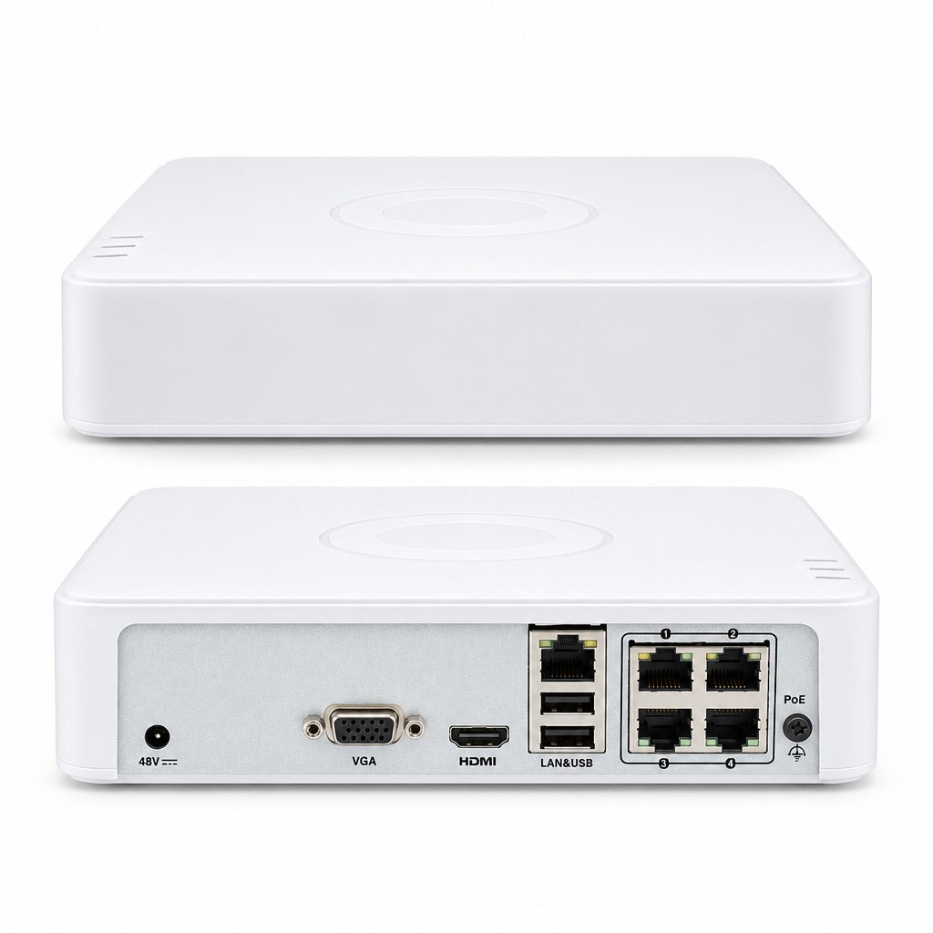 Hikvision DS-7104NI-Q1/4P 4-Channel 6MP NVR with 4 PoE - H.265+, HDMI/VGA