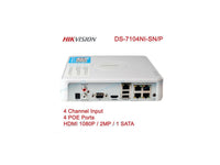 HIKVISION Nvr 4Ch With 4 Poe Ports