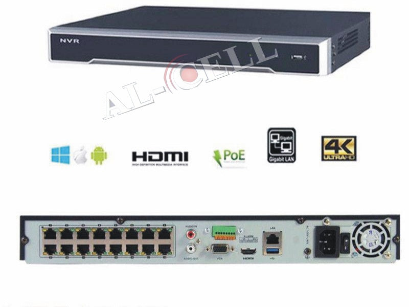 HIKVISION 16Ch 4K Nvr 16Ch Poe 160Mbps