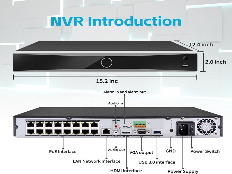 HIKVISION 16Ch 4K Nvr 16Ch Poe 160Mbps