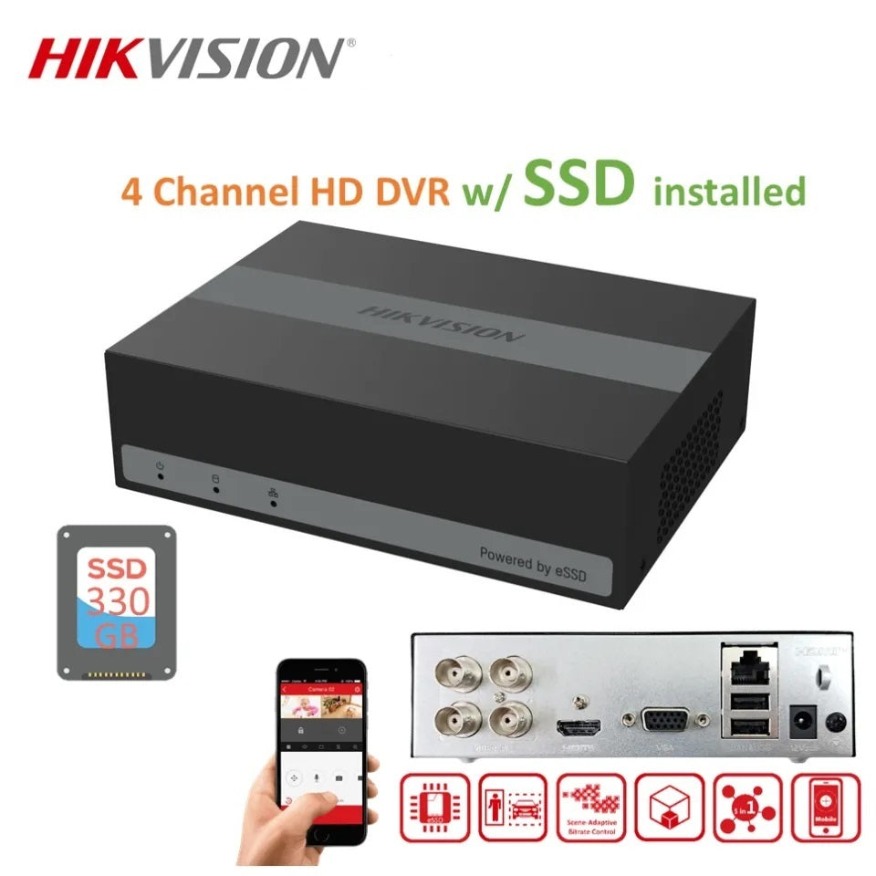 Hikvision 4Ch E-Dvr Built In 512 Gb Ssd