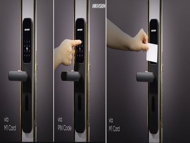 Hikvision DS-K4SL500MKW Pro Smart Lock Black - M1 Card, Wi-Fi, C-Level Cylinder – view 4