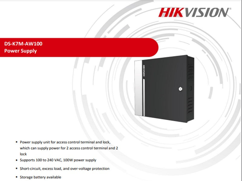 Hikvision 100w Power Box For Access Cont