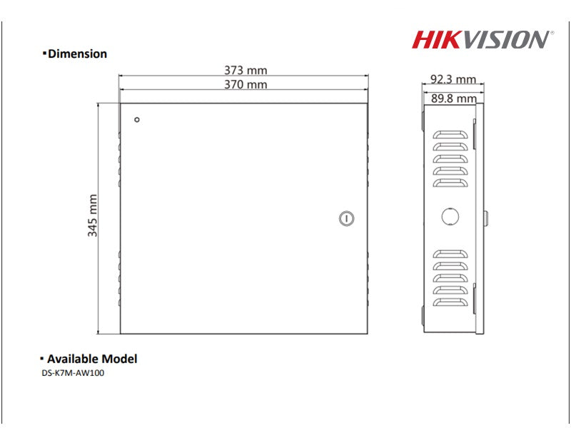 Hikvision 100w Power Box For Access Cont