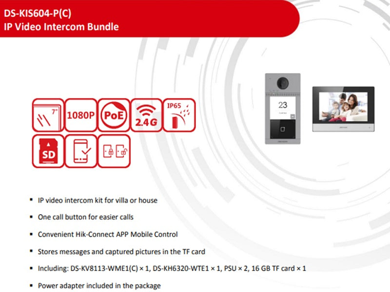 HIKVISION Ip Video Intercom For Villa