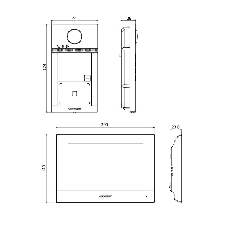 HIKVISION Ip Video Intercom Kit Kis604-S