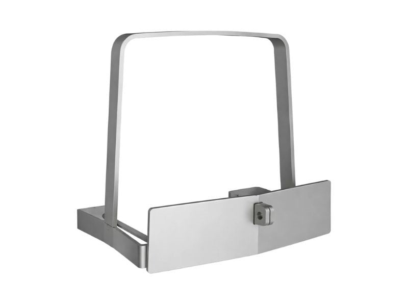 Hikvision H6 gate motor anti-theft bracket, view of tamper-resistant steel mounting frame