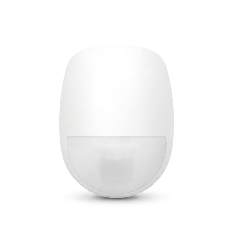 Hikvision DS-PDC15-EG2(B) PIR curtain detector shown front-on against a white background