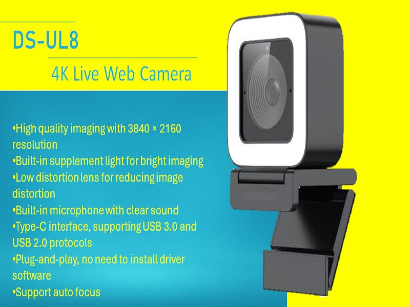 HIKVISION 4K Web Camera Ds-Ul8