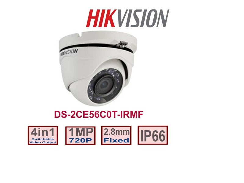 Hikvision 1Mp Dome Metal 2.8Mm