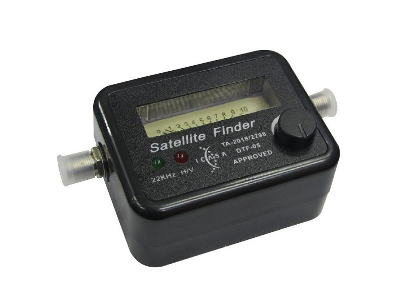 DTV DTF-05 Satellite Finder - In-Line Signal Meter, 950-2150MHz, LED & Buzzer