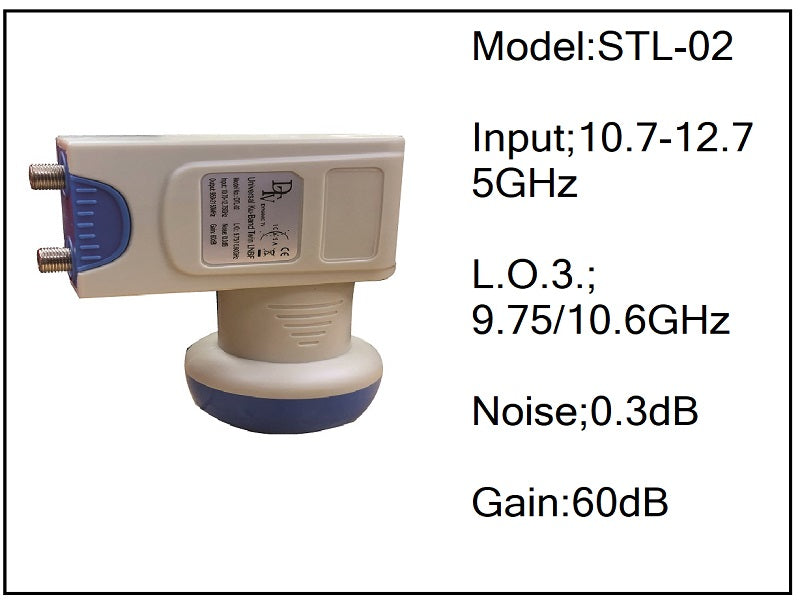 DTV Universal Ku Band Twin Lnb Dtl02
