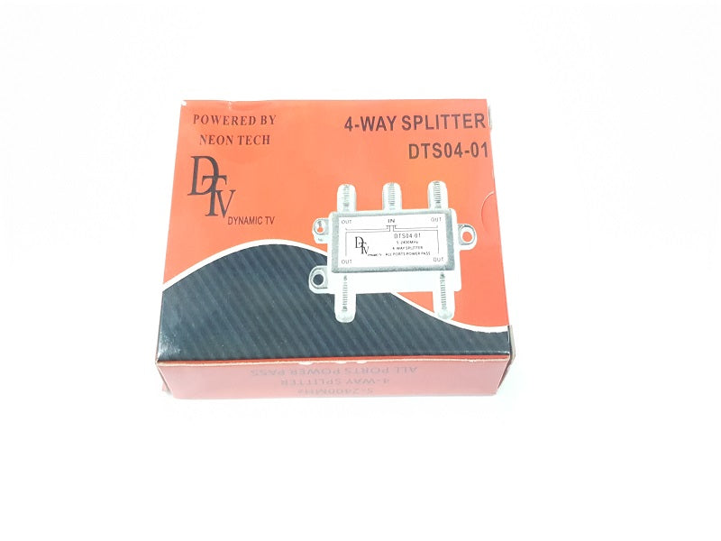 DTV 4 Way Splitter Dts04-01