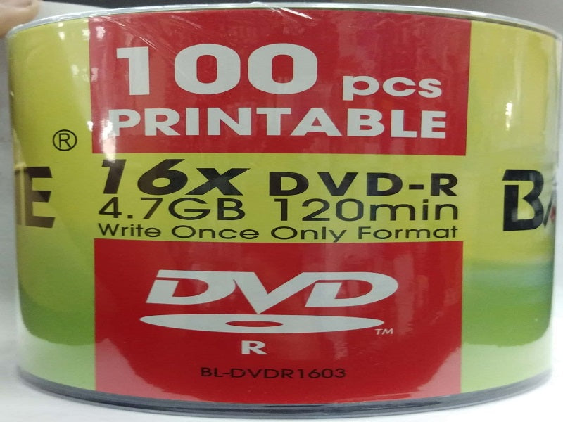 BASELINE Dvdr 100 Pack Printable