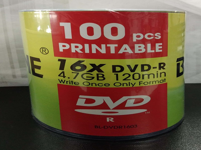 BASELINE Dvdr 100 Pack Printable