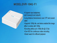 Hilook 4Ch 1080P Lite Mini 1U Dvr