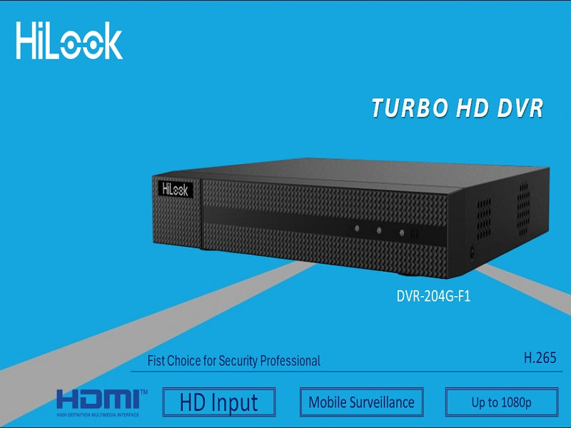 HILOOK 4Ch 1080P Lite 1U Dvr 204G