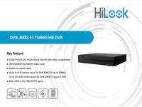 HILOOK 4Ch 1080P Lite 1U Dvr 204G