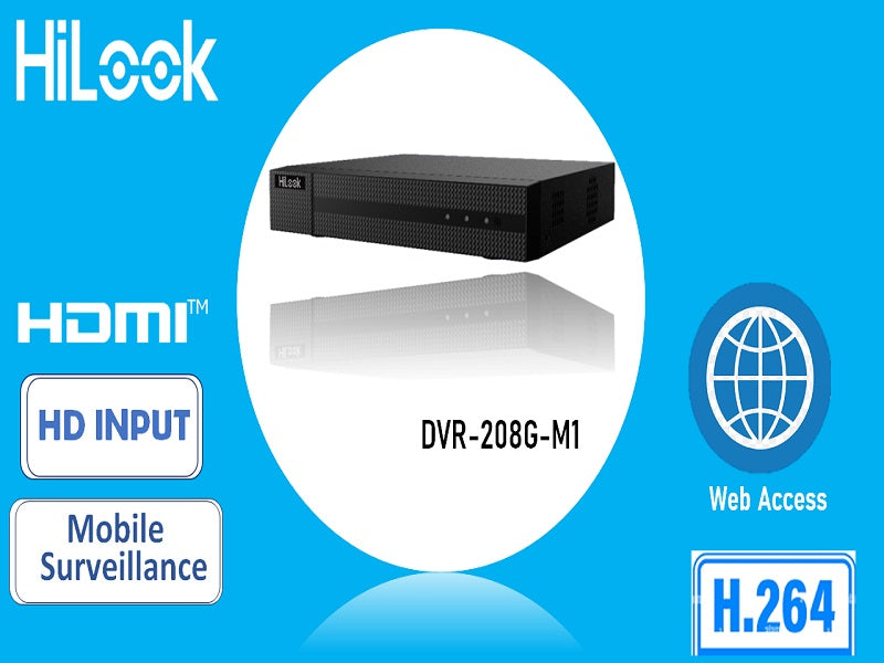 Hilook 8Ch 1080P Lite 1U Dvr 208G