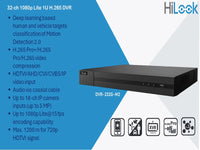 Hilook 32Ch 1080P Lite 1U Dvr 232G