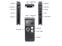 DIGITAL Voice Recorder With 8Gb Built In