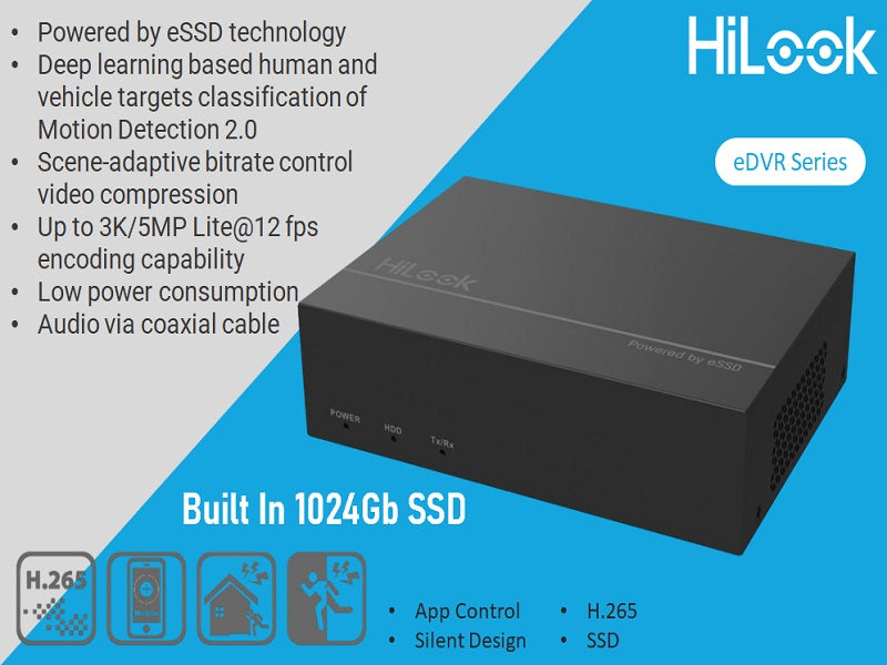 Hilook 8Ch E-Dvr Built In 1024Gb Ssd