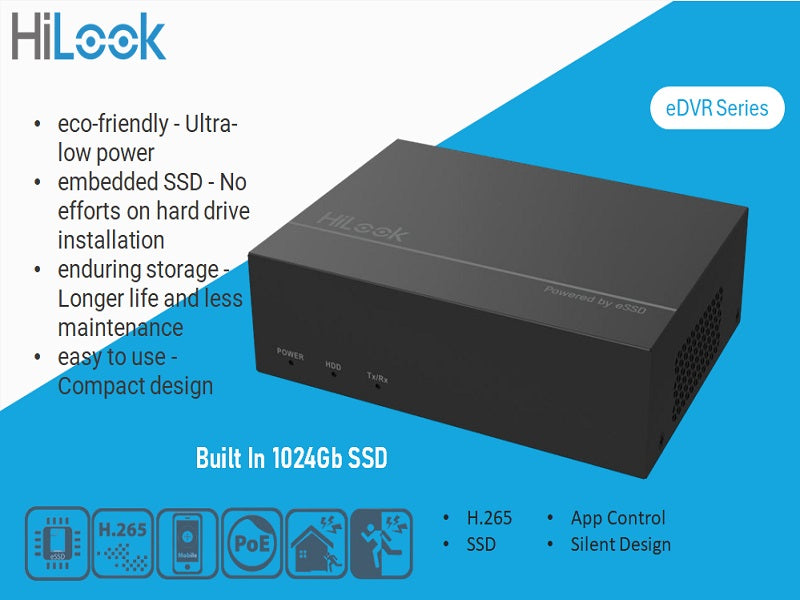 Hilook 8Ch E-Dvr Built In 1024Gb Ssd