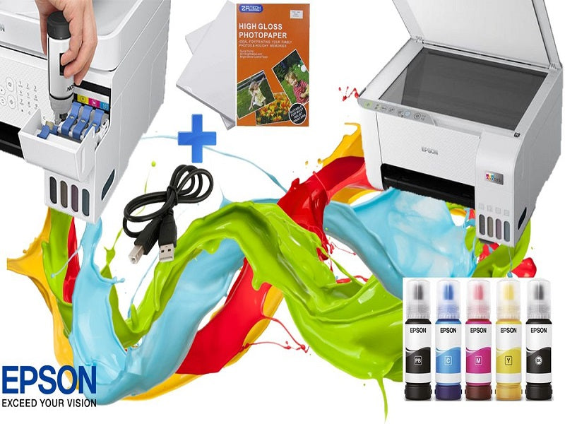 EPSON L3256 Inktank Printer + 2X Zatech