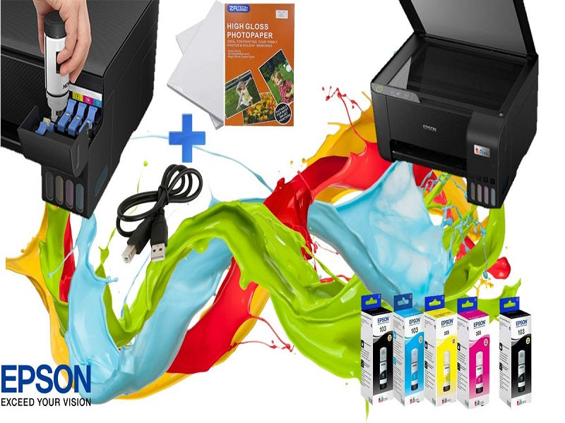 EPSON L3211 Printer + 2X Zatech Glossy