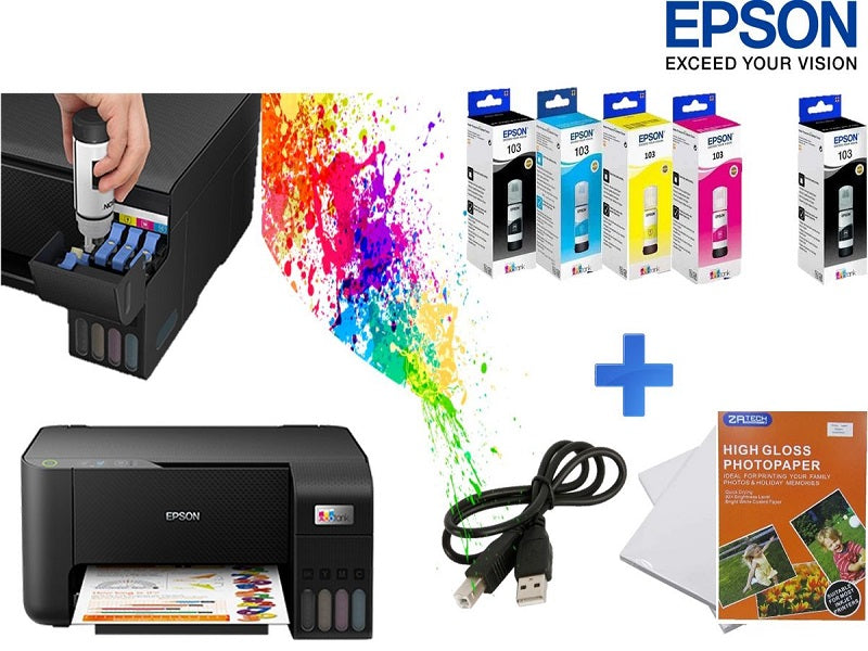 EPSON L3211 Printer + 2X Zatech Glossy