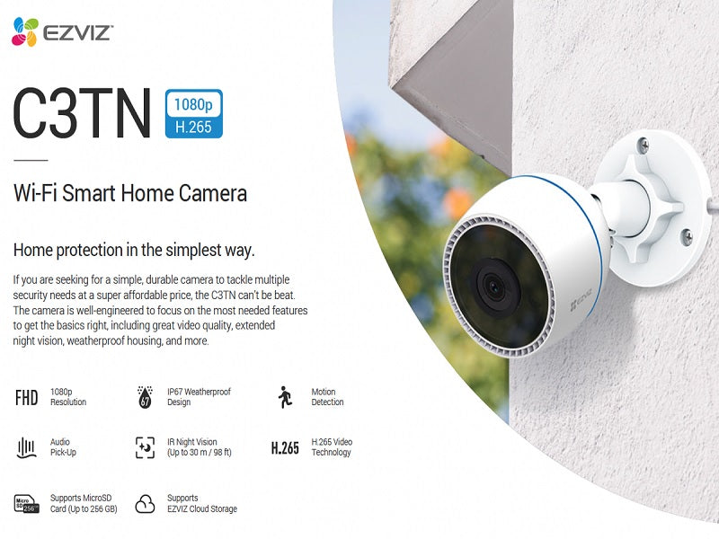 EZVIZ C3Tn 1080P Outdoor Wifi Camera