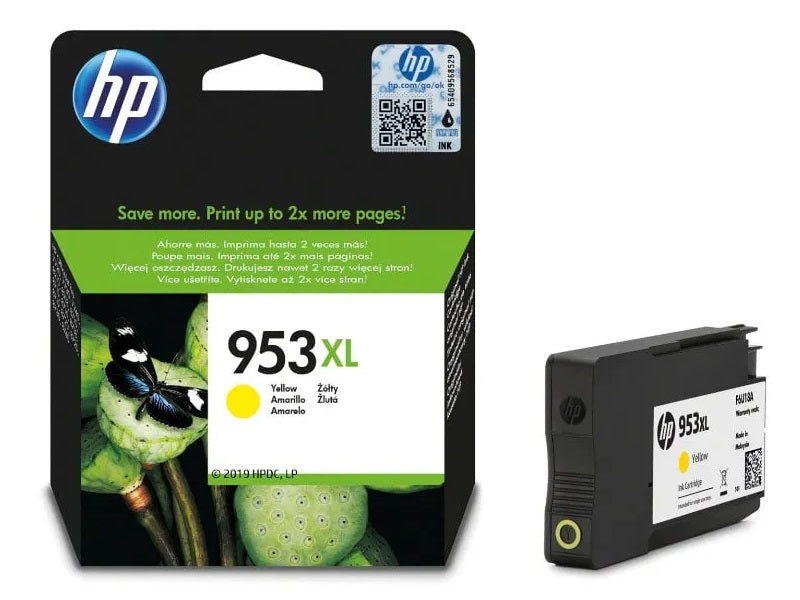 HP 953Xl Yellow Color Cartridge F6U18Ae