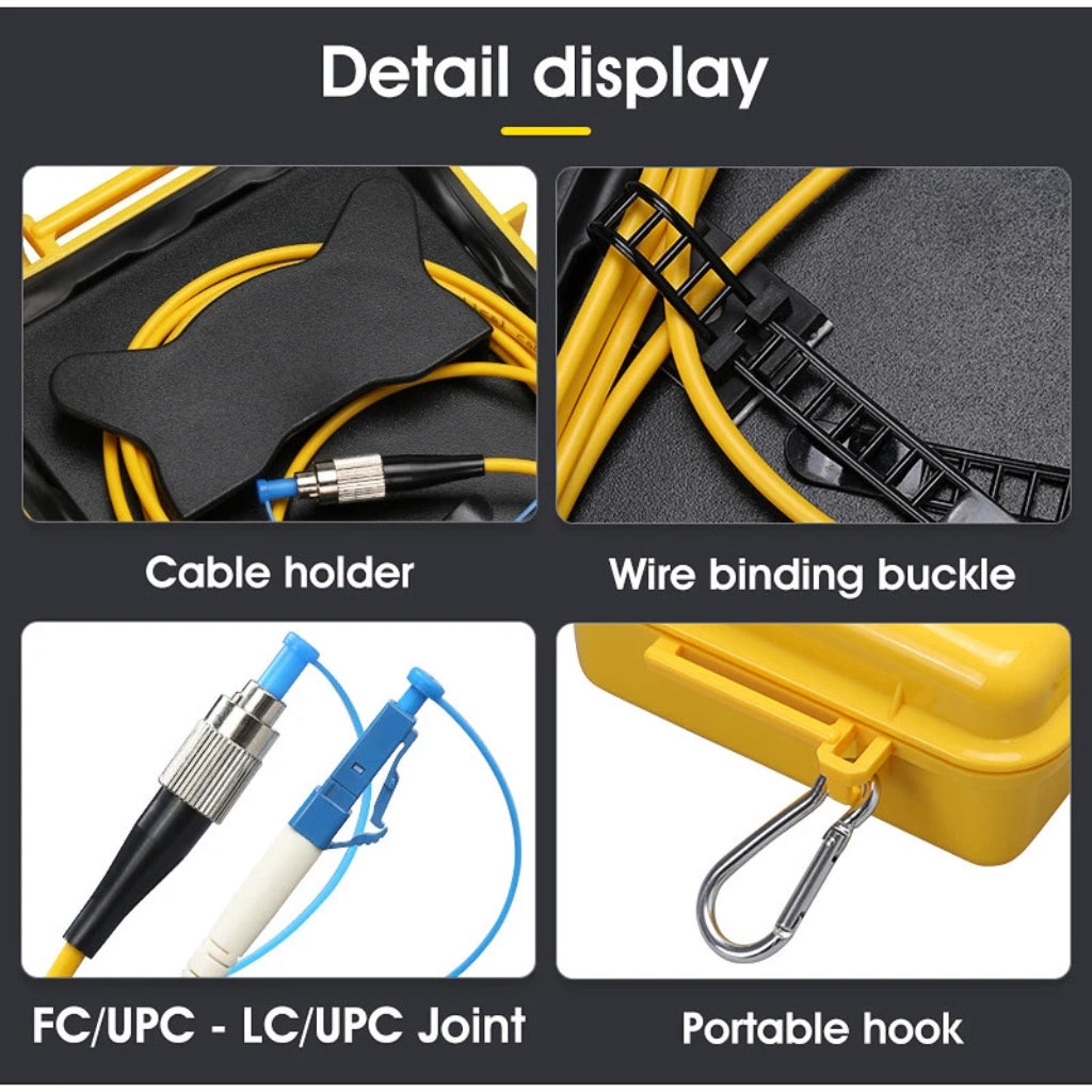 COMPTYCO 1km OTDR Launch Cable - FC/UPC to LC/UPC Single Mode Test Lead – view 3