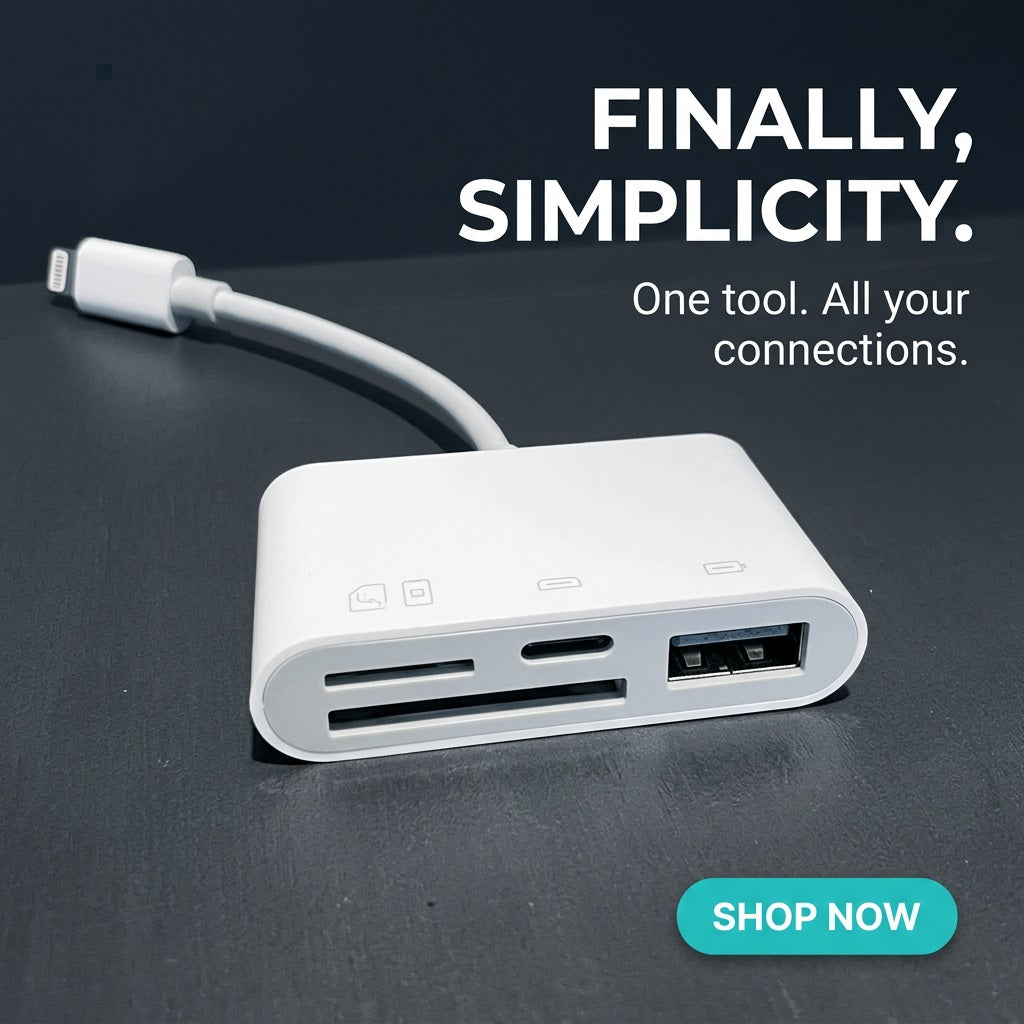 FAST Charging Iphone To Usb3.0+Sd+Tf+Tc – view 4