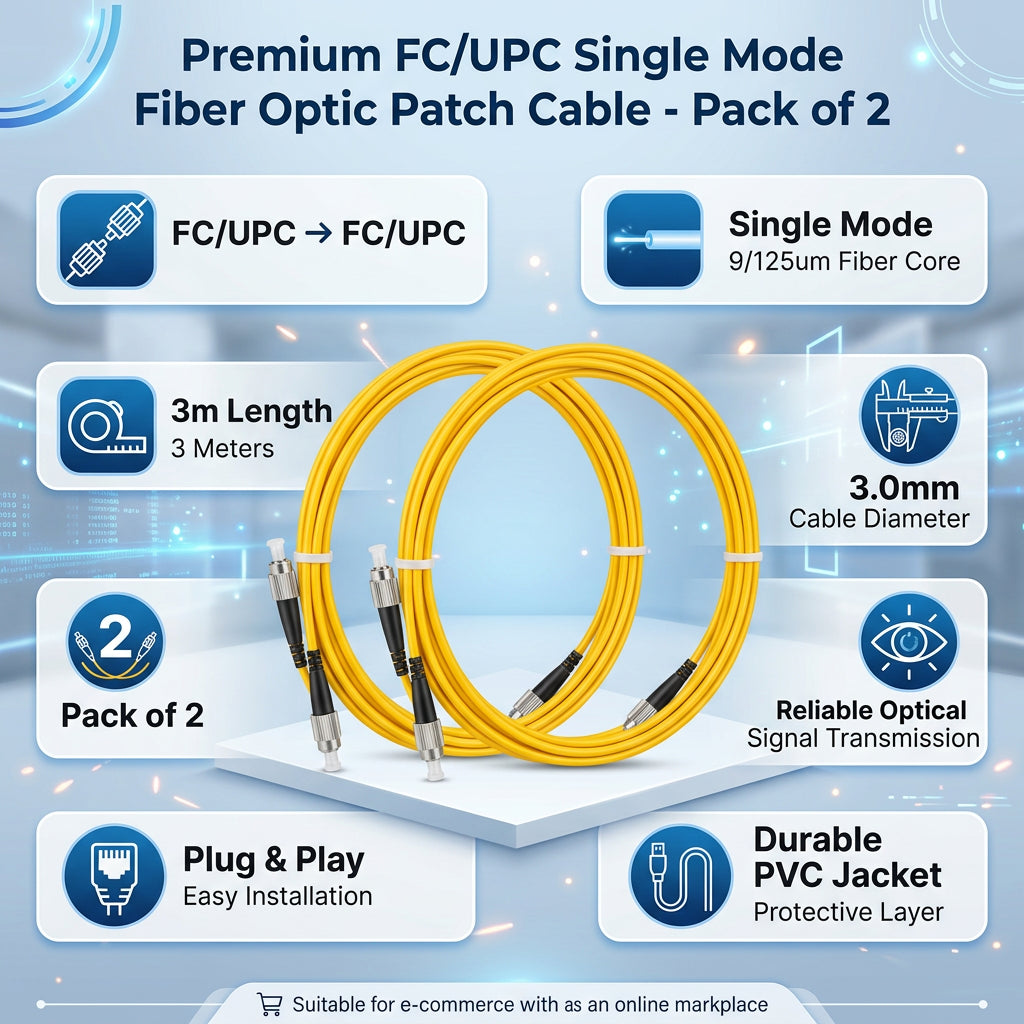 FIBRE Patch Cable 3.0 FC/FC 3M Single Mo