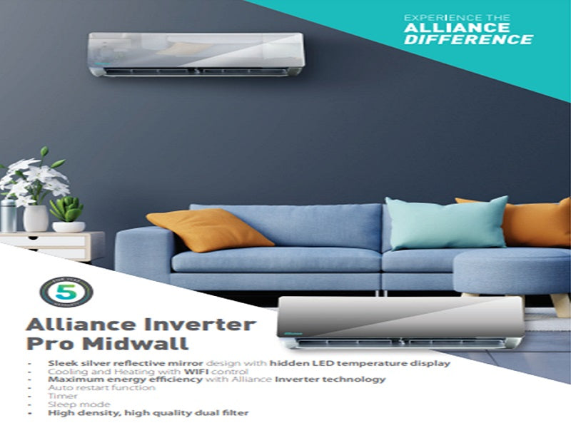 ALLIANCE 18000 Btu Mirror Inverter Airco