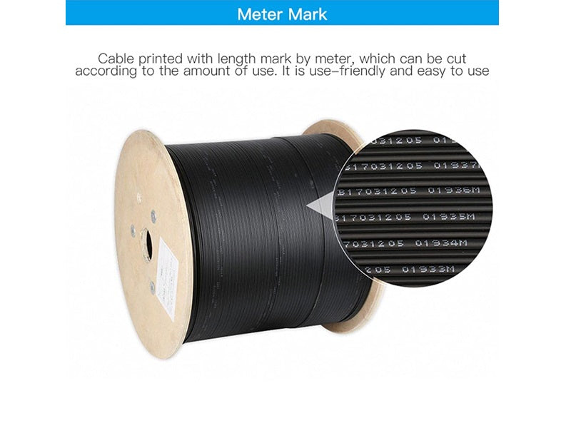 FTTH Outdoor 4 Core Drop Cable 1000 Mtr