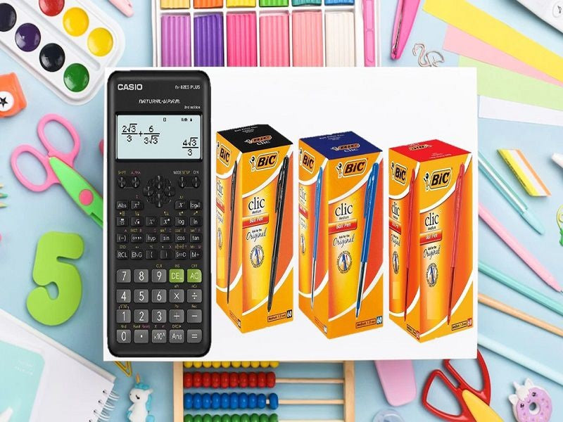 CASIO Fx82Es+ Calculator + Bic Clic