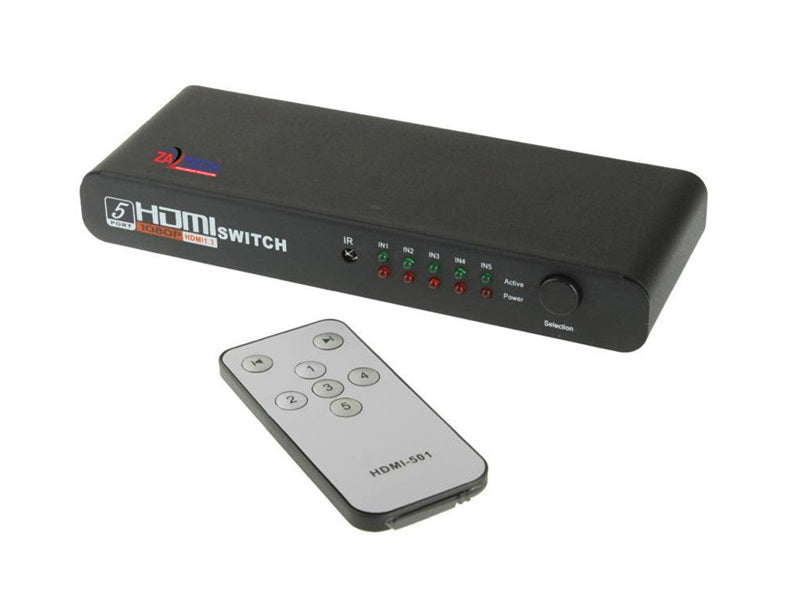 HDMI Switch 1080P 3D 5 Port (Hdmi-501)